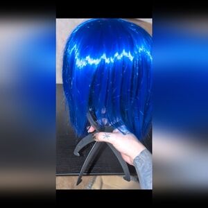 10 Inch Vibrant Blue Hair Wig